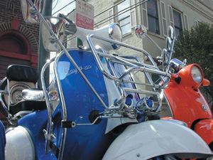 Scooter Vintage Racks and Chrome